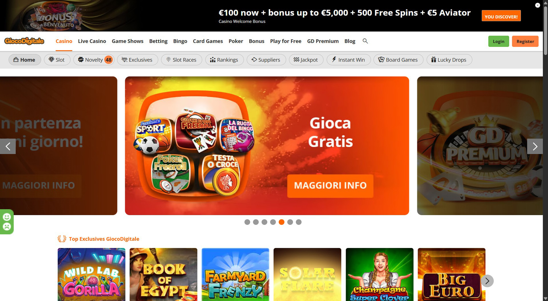 4. Gioco Digitale- Opzione casinò iDebit affidabile